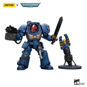 Ultramarines Terminator Squad Sergeant with Power Sword and Teleport Homer – Figurka JoyToy Warhammer 40k 1/18 12 cm