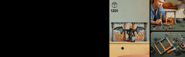 LEGO Icons 10367 Władca Pierścieni: Book Nook z Balrogiem