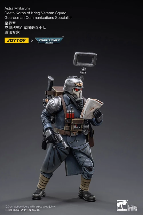 Death Korps of Krieg Veteran Squad Guardsman Communications Specialist – Figurka JoyToy Warhammer 40k 1/18 10 cm