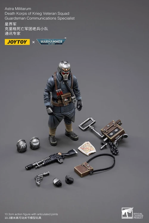 Death Korps of Krieg Veteran Squad Guardsman Communications Specialist – Figurka JoyToy Warhammer 40k 1/18 10 cm