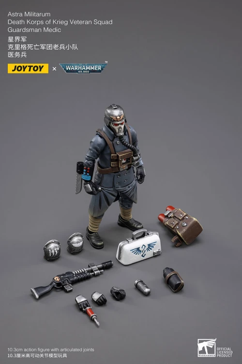 Death Korps of Krieg Veteran Squad Guardsman Medic – Figurka JoyToy Warhammer 40k 1/18 10 cm