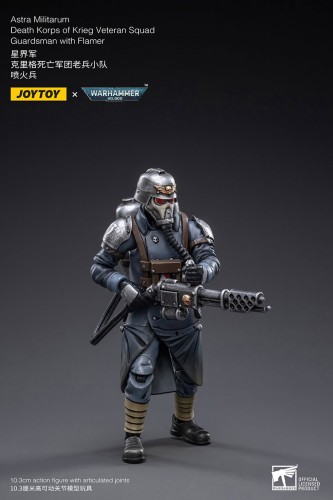 Death Korps of Krieg Veteran Squad Guardsman with Flamer – Figurka JoyToy Warhammer 40k 1/18 10 cm