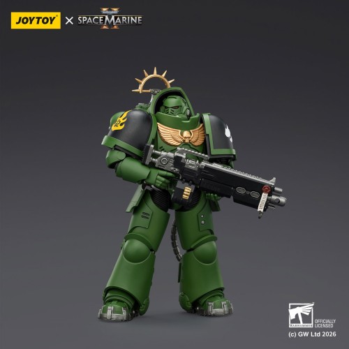 Salamanders Heavy Intercessor with Heavy Bolt Rifle and Bolt Pistol – Figurka JoyToy Warhammer 40k Space Marine 2 1/18 1