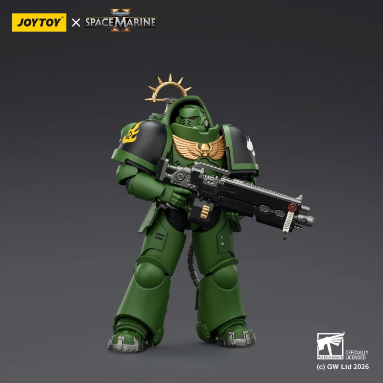 Salamanders Heavy Intercessor with Heavy Bolt Rifle and Bolt Pistol – Figurka JoyToy Warhammer 40k Space Marine 2 1/18 1