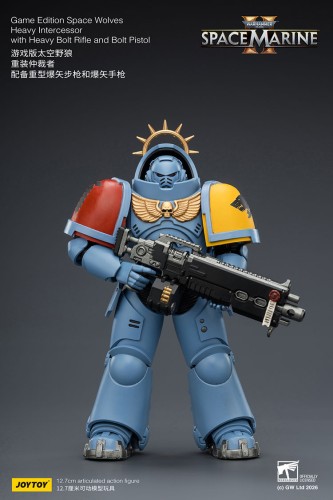 Space Wolves Heavy Intercessor with Heavy Bolt Rifle and Bolt Pistol – Figurka JoyToy Warhammer 40k Space Marine 2 1/18 