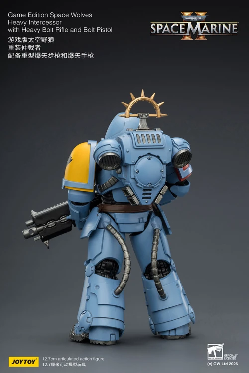 Space Wolves Heavy Intercessor with Heavy Bolt Rifle and Bolt Pistol – Figurka JoyToy Warhammer 40k Space Marine 2 1/18 