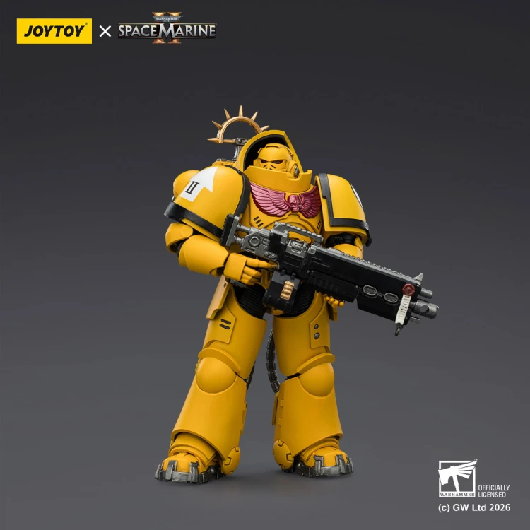 Imperial Fists Heavy Intercessor with Heavy Bolt Rifle and Bolt Pistol – Figurka JoyToy Warhammer 40k Space Marine 2 1/1