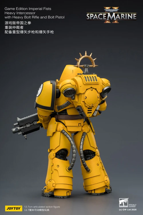 Imperial Fists Heavy Intercessor with Heavy Bolt Rifle and Bolt Pistol – Figurka JoyToy Warhammer 40k Space Marine 2 1/1