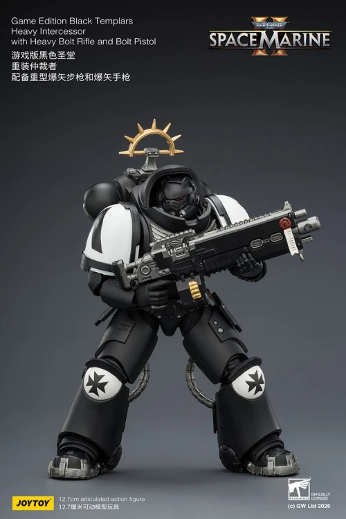 Black Templars Heavy Intercessor with Heavy Bolt Rifle and Bolt Pistol – Figurka JoyToy Warhammer 40k Space Marine 2 1/1
