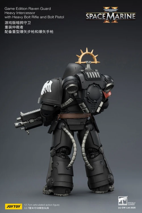 Raven Guard Heavy Intercessor with Heavy Bolt Rifle and Bolt Pistol – Figurka JoyToy Warhammer 40k Space Marine 2 1/18 1