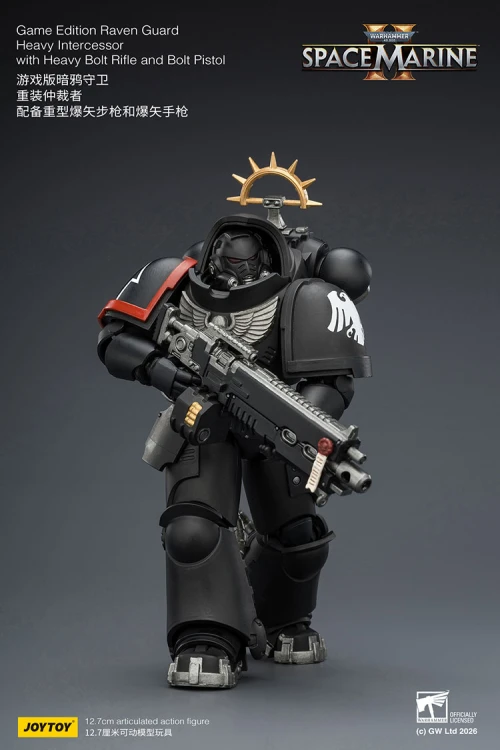 Raven Guard Heavy Intercessor with Heavy Bolt Rifle and Bolt Pistol – Figurka JoyToy Warhammer 40k Space Marine 2 1/18 1