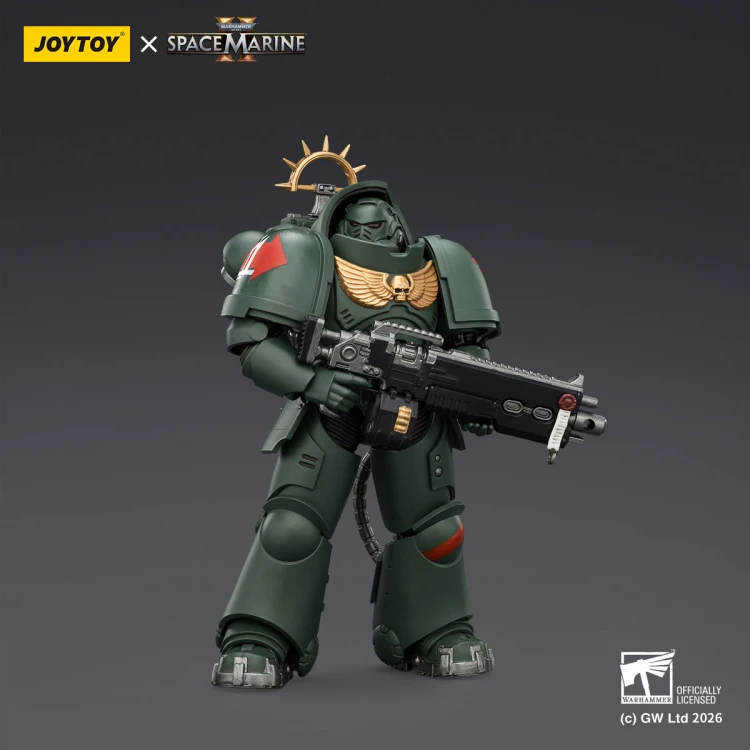 Dark Angels Heavy Intercessor with Heavy Bolt Rifle and Bolt Pistol – Figurka JoyToy Warhammer 40k Space Marine 2 1/18 1