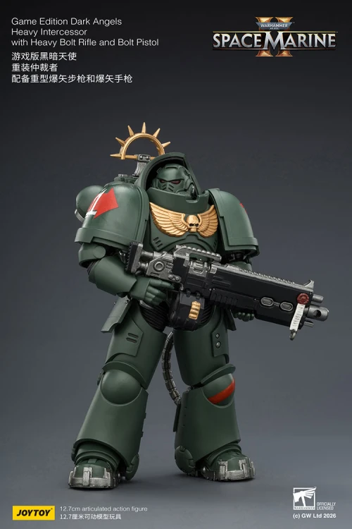 Dark Angels Heavy Intercessor with Heavy Bolt Rifle and Bolt Pistol – Figurka JoyToy Warhammer 40k Space Marine 2 1/18 1