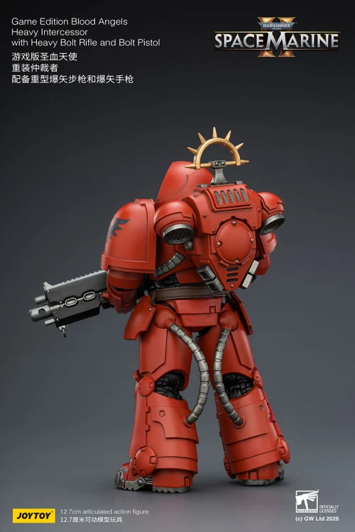 Blood Angels Heavy Intercessor with Heavy Bolt Rifle and Bolt Pistol – Figurka JoyToy Warhammer 40k Space Marine 2 1/18 