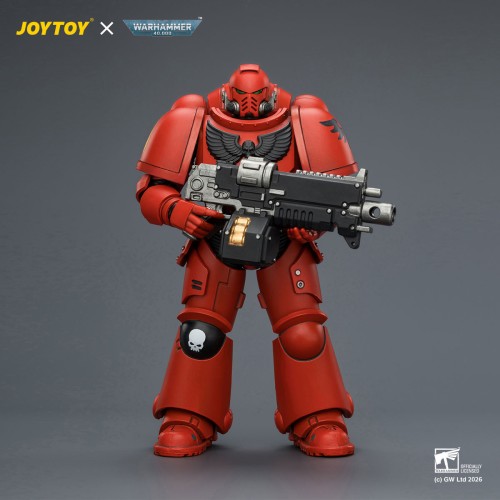 Blood Angels Intercessor with Bolt Rifle, Bolt Pistol and Chainsword – Figurka JoyToy Warhammer 40k 1/18 12 cm