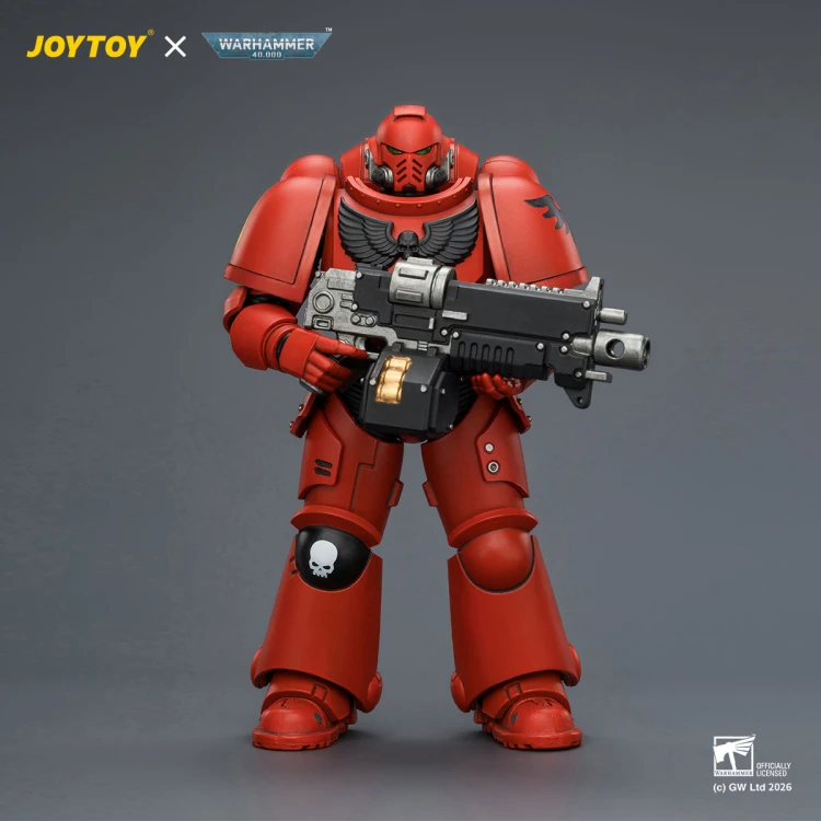 Blood Angels Intercessor with Bolt Rifle, Bolt Pistol and Chainsword – Figurka JoyToy Warhammer 40k 1/18 12 cm