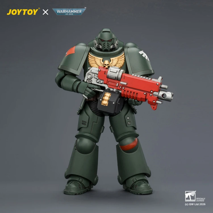 Dark Angels Intercessor with Bolt Rifle, Bolt Pistol and Chainsword – Figurka JoyToy Warhammer 40k 1/18 12 cm