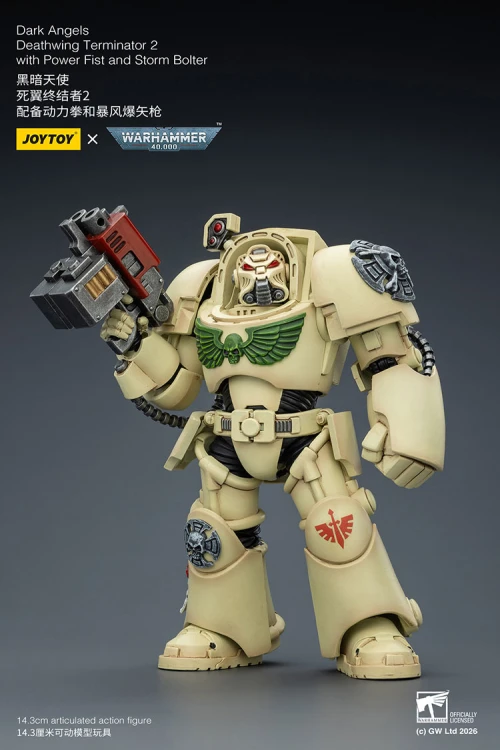 Dark Angels Deathwing Terminator 2 with Power Fist and Storm Bolter – Figurka JoyToy Warhammer 40k 1/18 14 cm