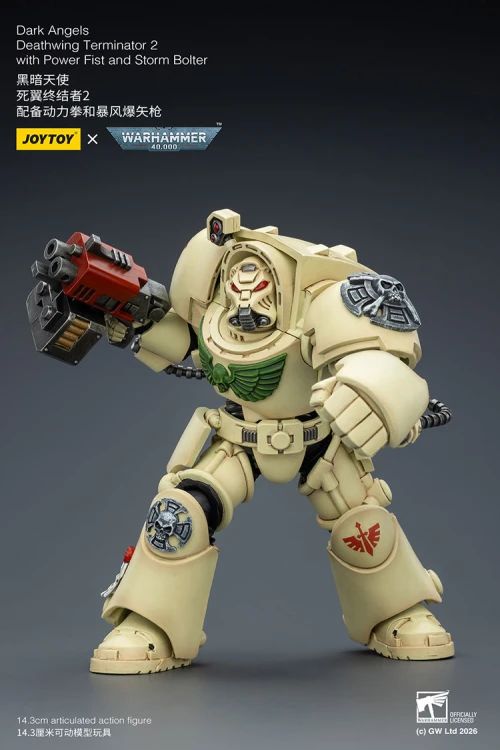 Dark Angels Deathwing Terminator 2 with Power Fist and Storm Bolter – Figurka JoyToy Warhammer 40k 1/18 14 cm