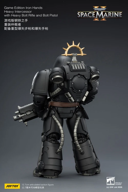 Iron Hands Heavy Intercessor with Heavy Bolt Rifle and Bolt Pistol – Figurka JoyToy Warhammer 40k Space Marine 2 1/18 13