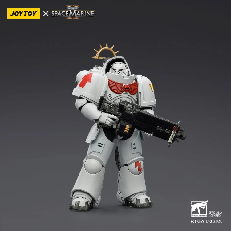 White Scars Heavy Intercessor with Heavy Bolt Rifle and Bolt Pistol – Figurka JoyToy Warhammer 40k Space Marine 2 1/18 1