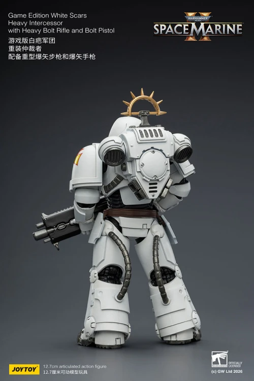 White Scars Heavy Intercessor with Heavy Bolt Rifle and Bolt Pistol – Figurka JoyToy Warhammer 40k Space Marine 2 1/18 1