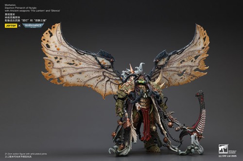 Mortarion, Daemon Primarch of Nurgle with The Lantern and Silence – Figurka JoyToy Warhammer 40k 1/18 21 cm