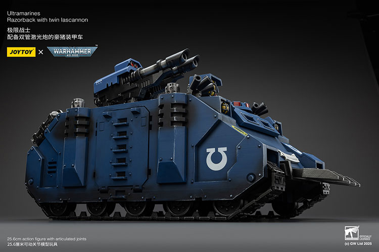 Ultramarines Razorback with Twin Lascannon – Pojazd JoyToy Warhammer 40k Space Marine 2 1/18 36 cm
