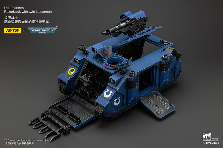 Ultramarines Razorback with Twin Lascannon – Pojazd JoyToy Warhammer 40k Space Marine 2 1/18 36 cm