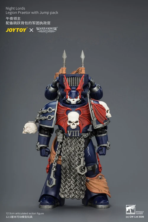 Night Lords Legion Praetor with Jump Pack – Figurka JoyToy Warhammer The Horus Heresy 1/18 13 cm