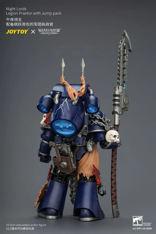 Night Lords Legion Praetor with Jump Pack – Figurka JoyToy Warhammer The Horus Heresy 1/18 13 cm