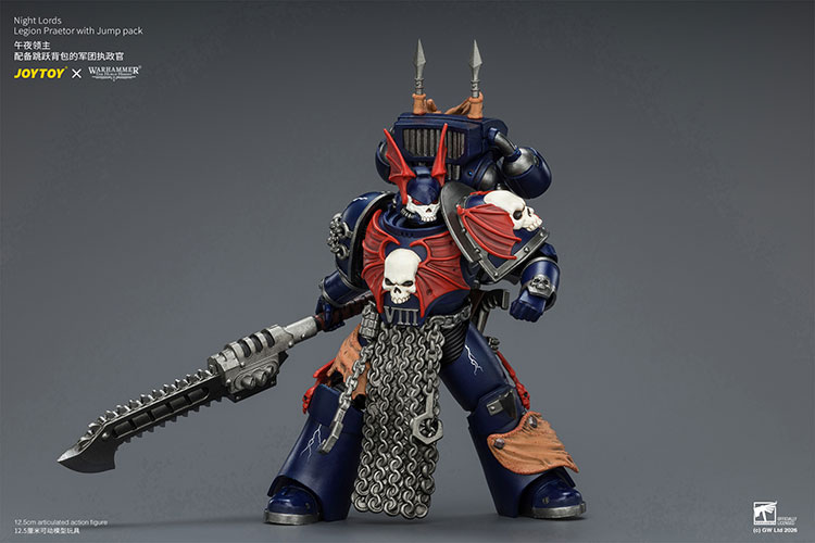 Night Lords Legion Praetor with Jump Pack – Figurka JoyToy Warhammer The Horus Heresy 1/18 13 cm