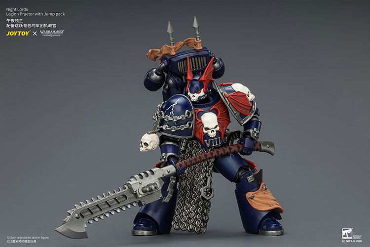 Night Lords Legion Praetor with Jump Pack – Figurka JoyToy Warhammer The Horus Heresy 1/18 13 cm
