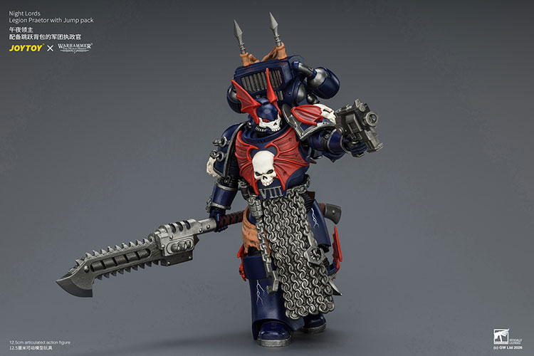 Night Lords Legion Praetor with Jump Pack – Figurka JoyToy Warhammer The Horus Heresy 1/18 13 cm