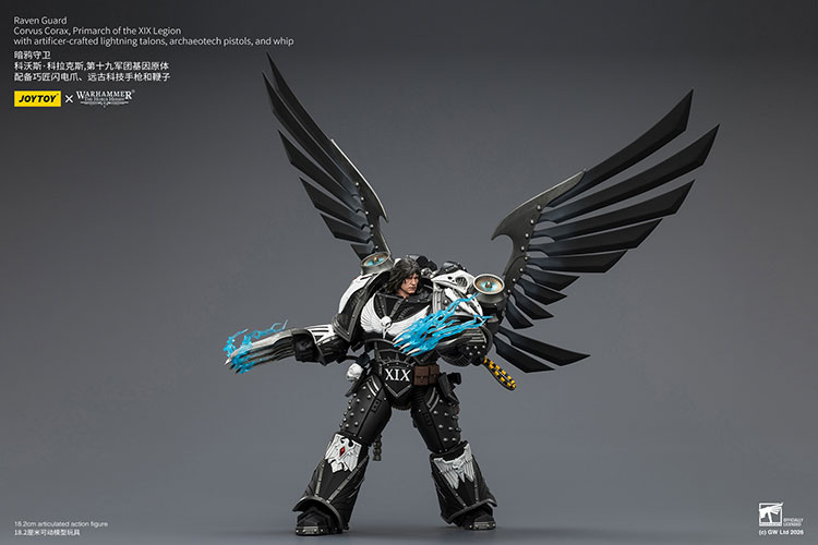 Raven Guard Corvus Corax, Primarch of the XIX Legion – Figurka JoyToy Warhammer The Horus Heresy 1/18 18 cm