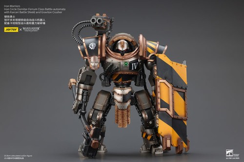 Iron Warriors Iron Circle Domitar-Ferrum Class Battle-automata with Karceri Battle Shield – Figurka JoyToy Warhammer The