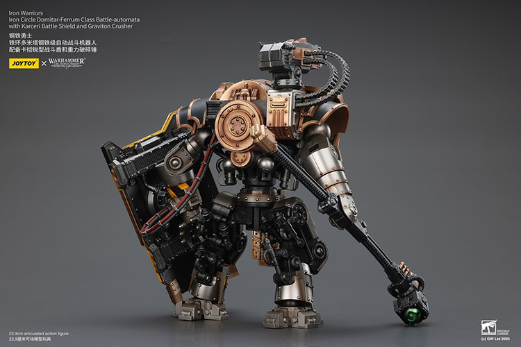 Iron Warriors Iron Circle Domitar-Ferrum Class Battle-automata with Karceri Battle Shield – Figurka JoyToy Warhammer The