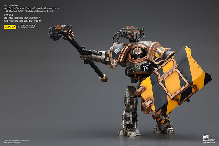 Iron Warriors Iron Circle Domitar-Ferrum Class Battle-automata with Karceri Battle Shield – Figurka JoyToy Warhammer The