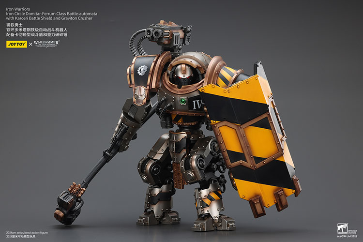 Iron Warriors Iron Circle Domitar-Ferrum Class Battle-automata with Karceri Battle Shield – Figurka JoyToy Warhammer The