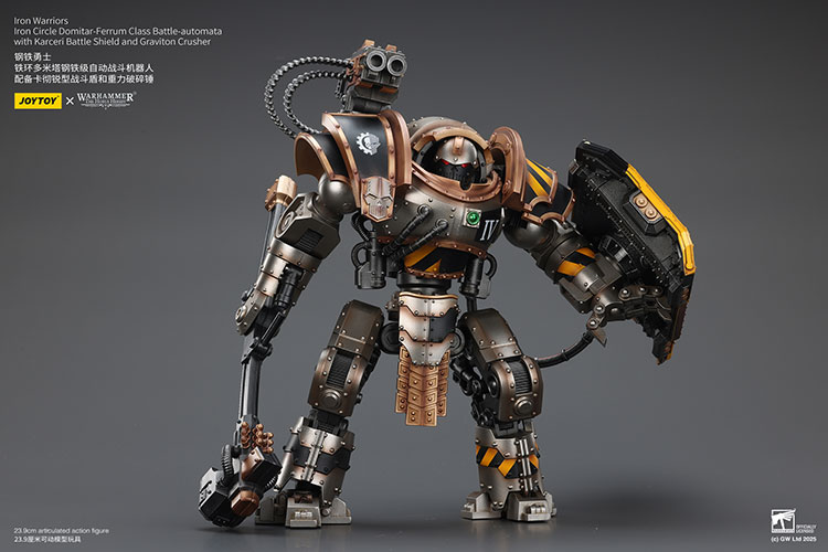 Iron Warriors Iron Circle Domitar-Ferrum Class Battle-automata with Karceri Battle Shield – Figurka JoyToy Warhammer The