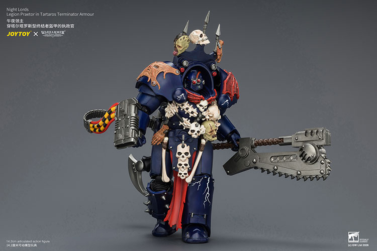 Night Lords Legion Praetor in Tartaros Terminator Armour – Figurka JoyToy Warhammer The Horus Heresy 1/18 14 cm