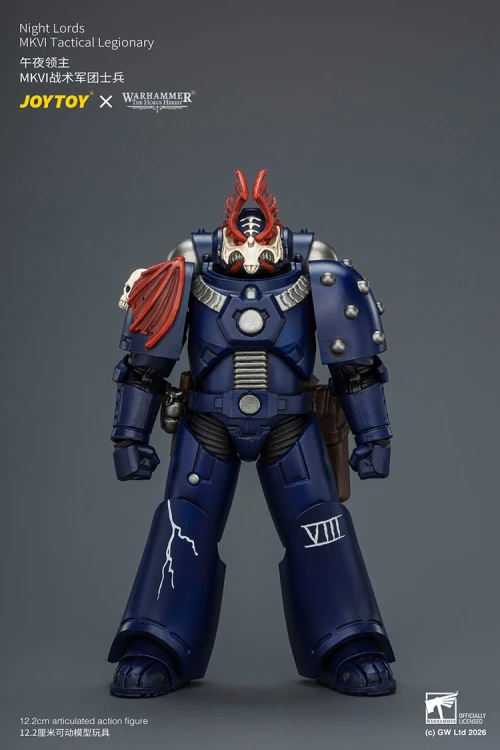 Night Lords MKVI Tactical Legionary – Figurka JoyToy Warhammer The Horus Heresy 1/18 12 cm