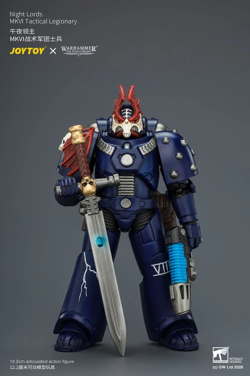 Night Lords MKVI Tactical Legionary – Figurka JoyToy Warhammer The Horus Heresy 1/18 12 cm
