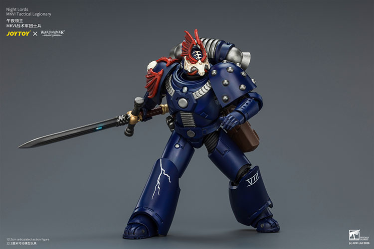 Night Lords MKVI Tactical Legionary – Figurka JoyToy Warhammer The Horus Heresy 1/18 12 cm