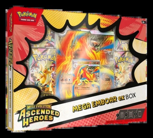 Pokémon TCG: Ascended Heroes – Mega Emboar ex Box