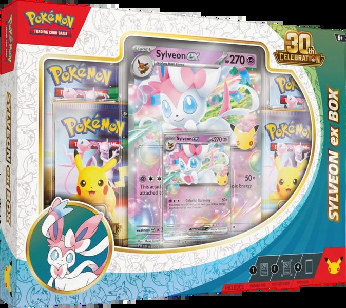 Pokémon TCG: 30th Celebration – Pokemon ex Box: Sylveon ex
