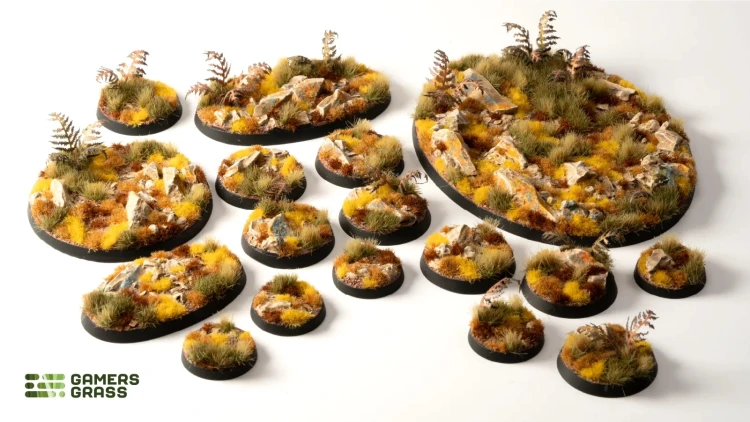 Gamers Grass Golden Autumn Glade Basing Box 9
