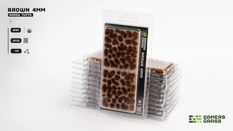 Gamers Grass Brown 4mm Small 4