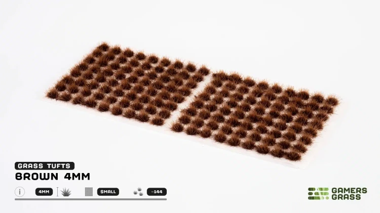 Gamers Grass Brown 4mm Small 5