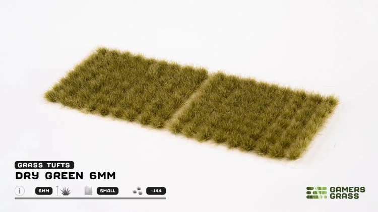 Gamers Grass Dry Green 6mm Wild 5